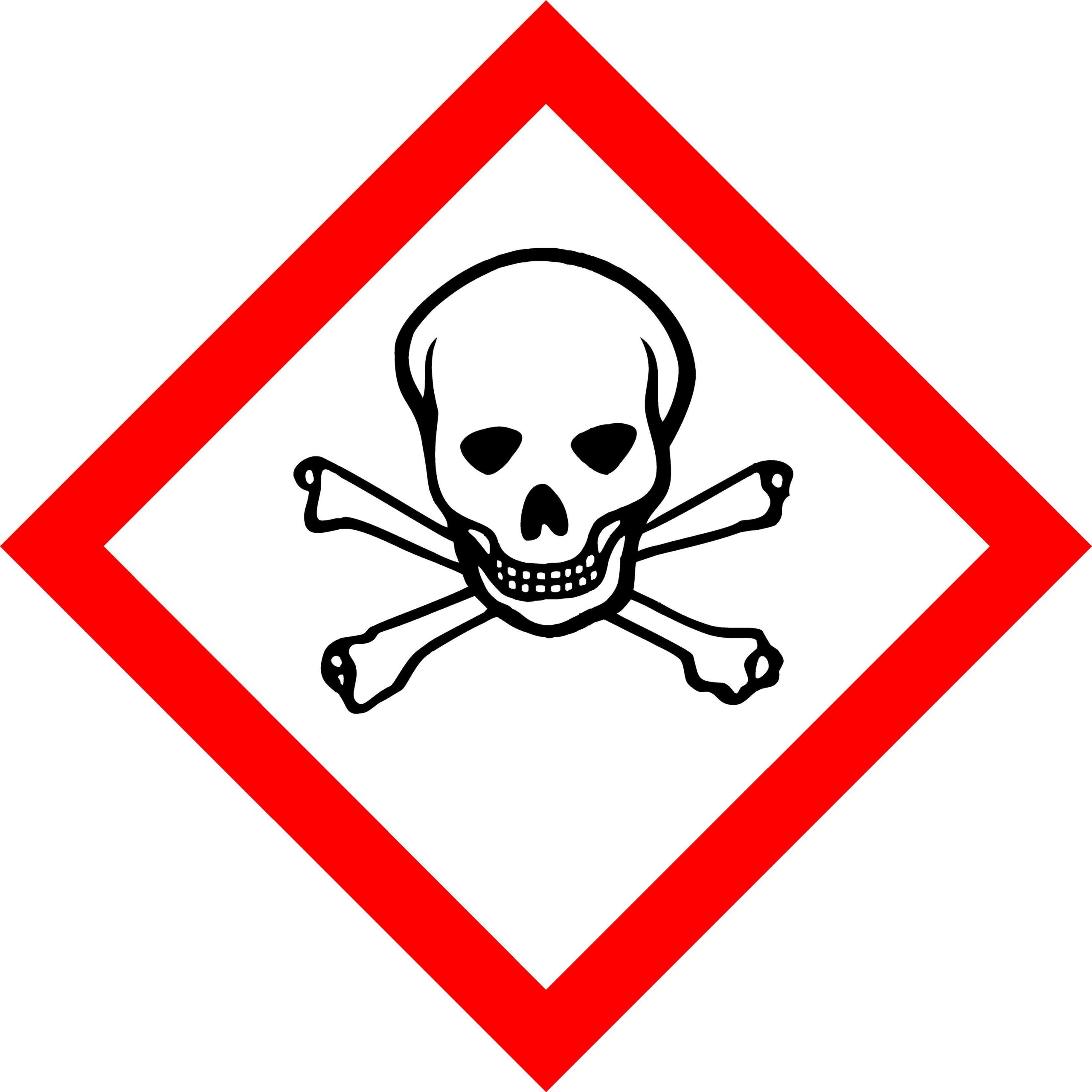 GHS standard TOXIC Sign - Safety Genius
